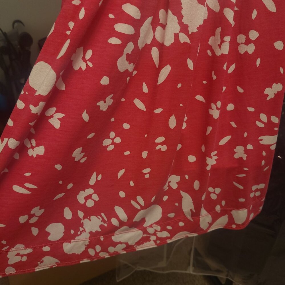 American Eagle Hot Pink/White Floral Sundress XS Adjustable Straps Smocked Back - Picture 6 of 9